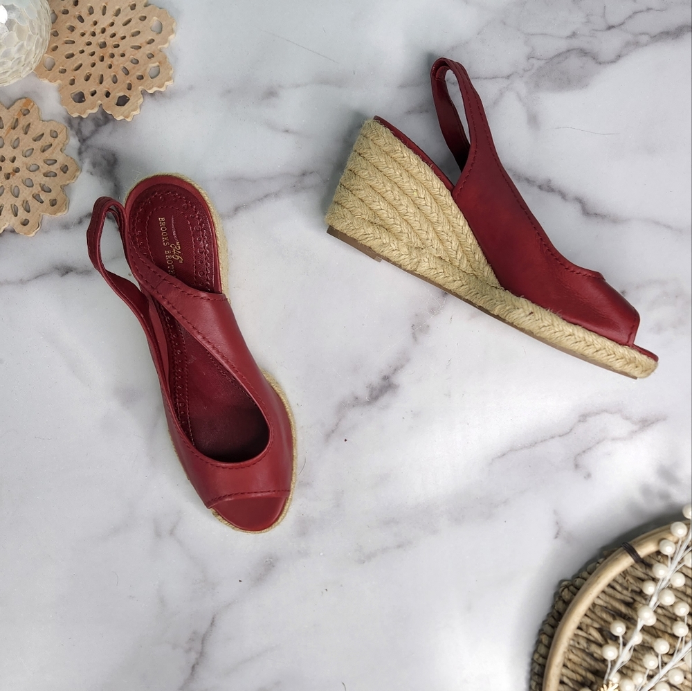 Brooks Brothers Leather Espadrille